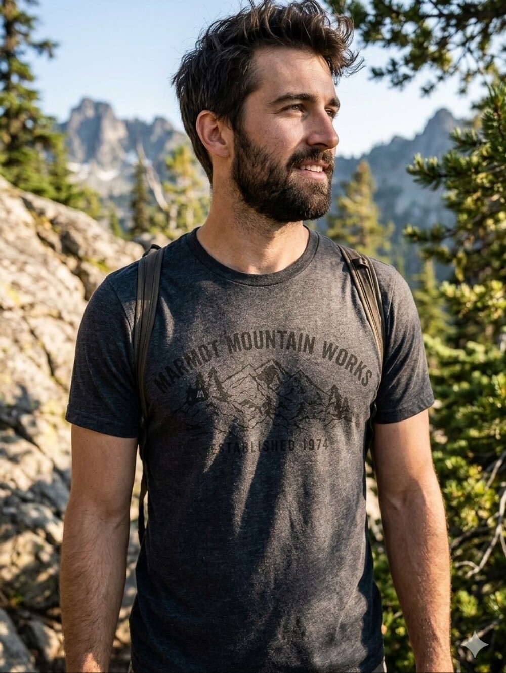 Marmot Charcoal Short Sleeve Tee